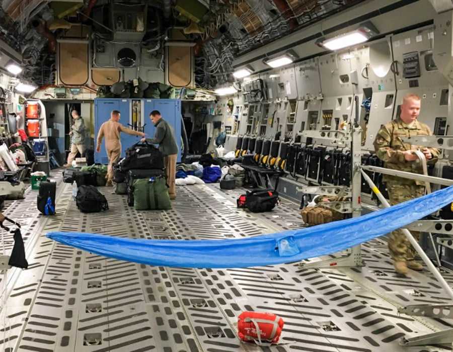 Hammocks On A Plane